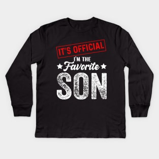 It's official i'm the favorite son, favorite son Kids Long Sleeve T-Shirt